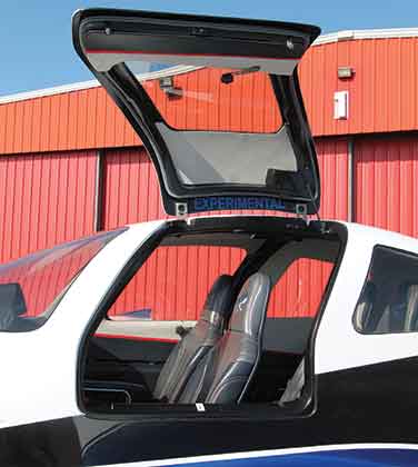 Lancair Mako with door open