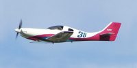 Lancair 360 in flight