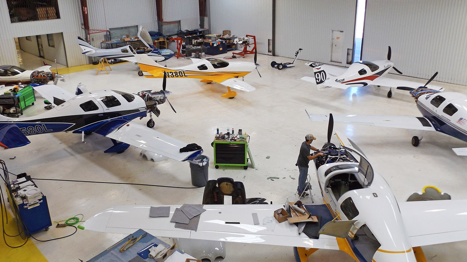 Lancair maintenance hangar