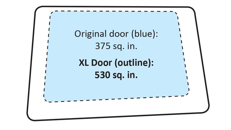 Lancair ES Mako IV XL Baggage Door drawing