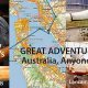 map of Australia with photos of Lancair Super ES